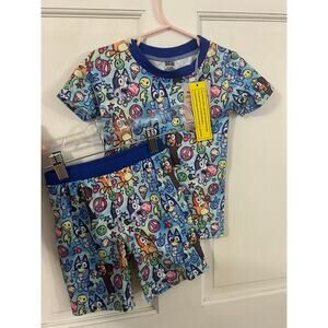 Bluey Pajama Set Shorts and Shirt 18-24 month